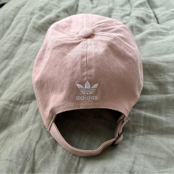 Adidas Mini Logo Relaxed Hat Womens Tan Nude Pink‎ - Picture 5 of 8